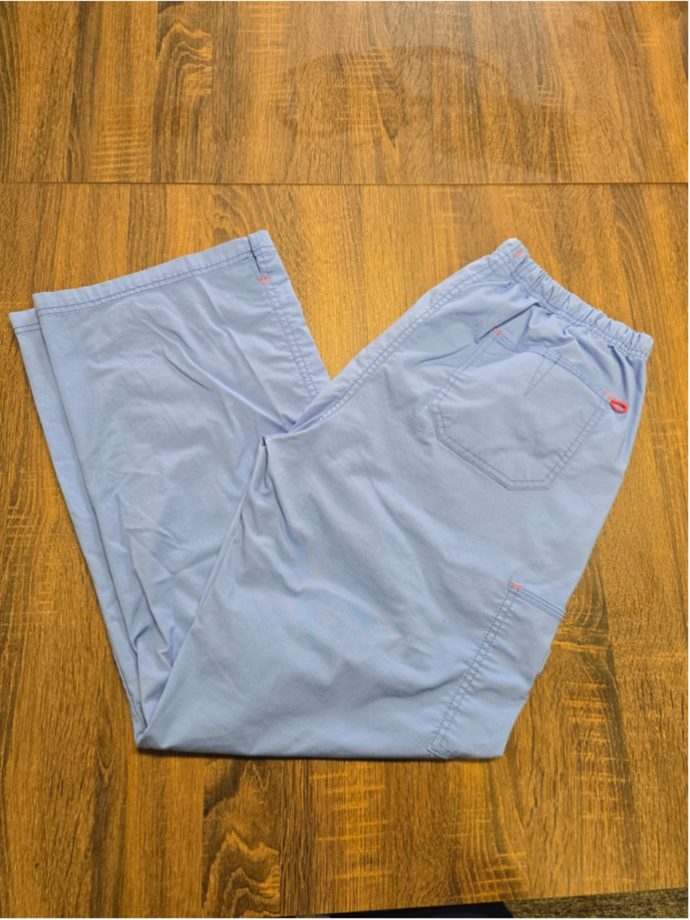 WINK Scrub Pants Womens Large Blue Gray Cargo Utility Medical Workwear